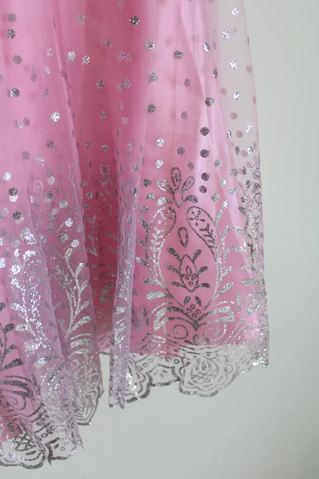 Alyce Earrings NEW Alyce Paris Pink Strapless Glitter Tulle 3510 Dress 12