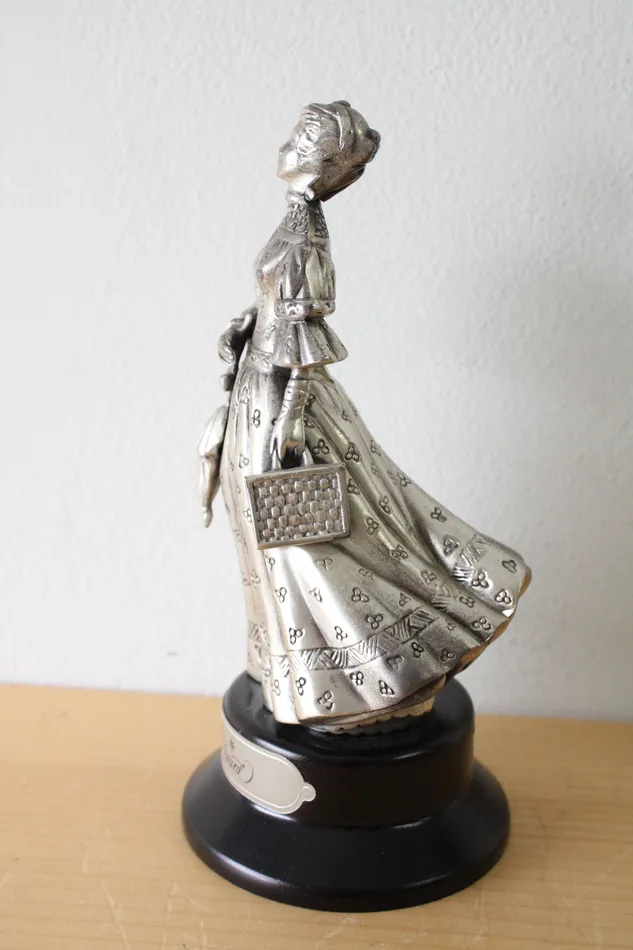 Avon Earrings Vintage Heavy Metal Avon Service 1992 District Award Trophy