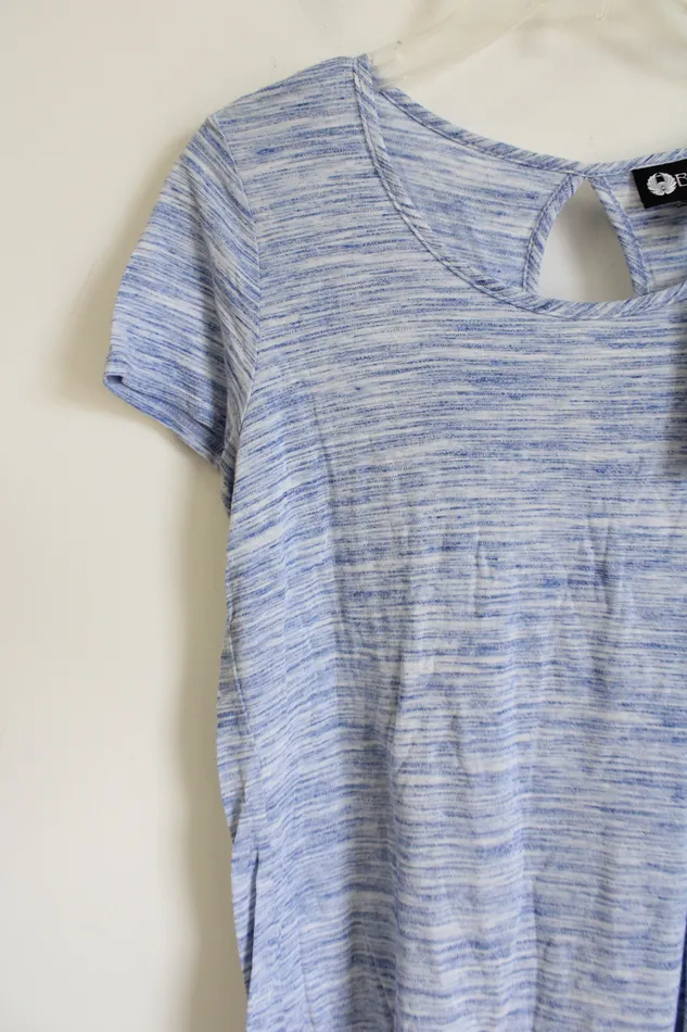 Baku Blue White Short Sleeved Top S Baku Rings