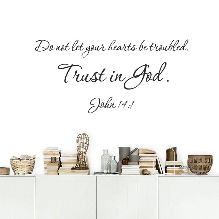 Bible Verse Wall Artbr John 141 Decal Lords Guidance Earrings