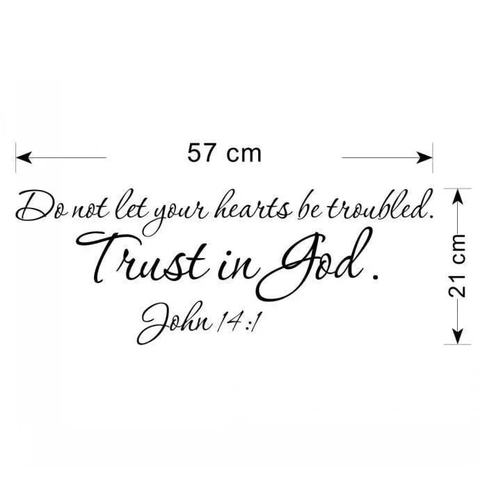 Bible Verse Wall Artbr John 141 Decal Lords Guidance Earrings