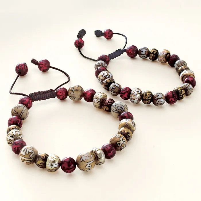 Bracelets Om Mani Beaded Bracelet DC