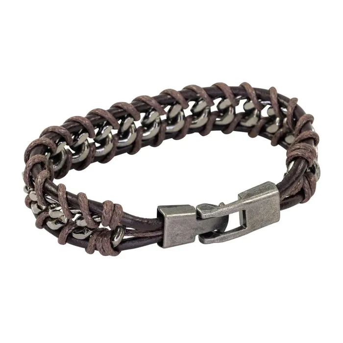 BRAYDENMADMEN Bracelets Mad Man Karma Mens Bracelet Brown