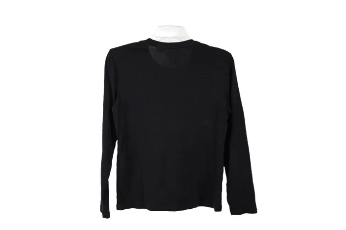 Chicos Black Soft Long Sleeved Tee 0 S4 Chicos Rings