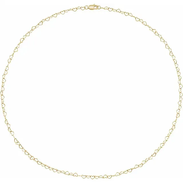Consider the Wldflwrs Heart Link Necklace Necklaces