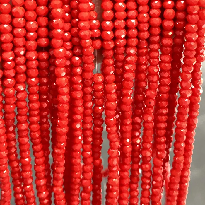 Crystal faceted rondelle 2mm Beads PBC2C17 Peppy Beads Earrings