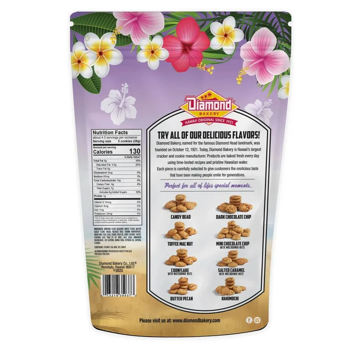 DIAMONDBAKERY Earrings Diamond Bakery Hawaiian Coconut Cookies 4 oz Bag
