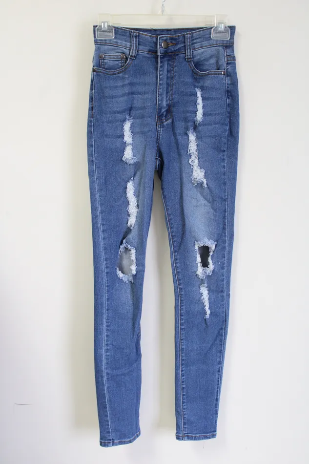 Earrings Fashion Bug Fashion Nova High Waisted Distressed Jeans 56