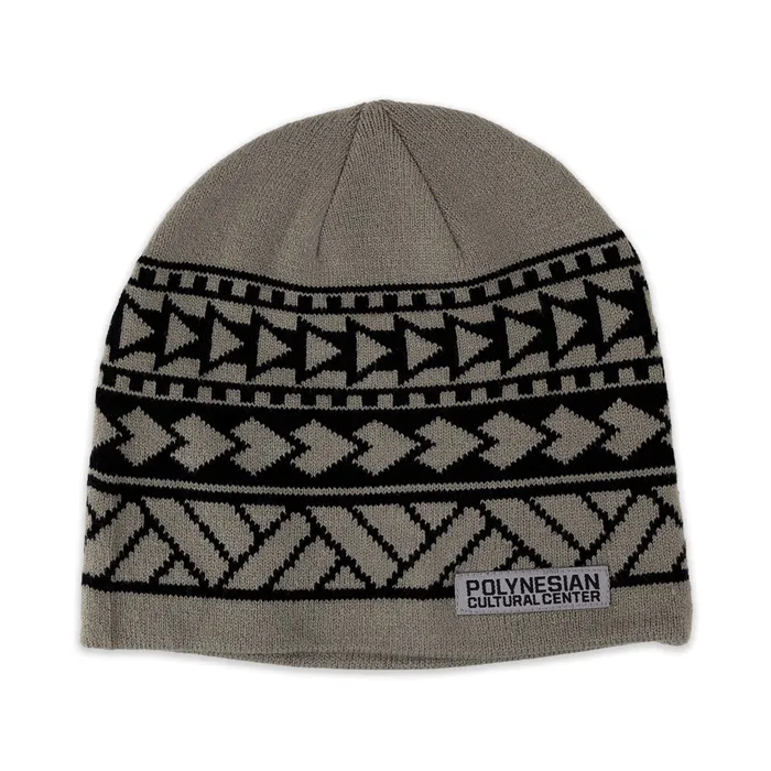 Earrings GREATMOUNTAINWE Polynesian Cultural Center Knitted Beanie Cap Tribal Gray