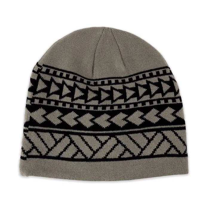 Earrings GREATMOUNTAINWE Polynesian Cultural Center Knitted Beanie Cap Tribal Gray