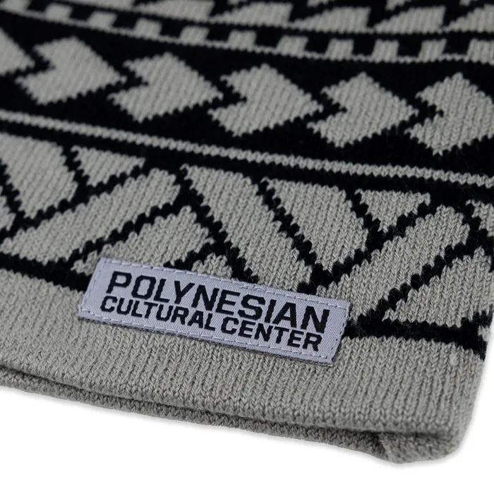 Earrings GREATMOUNTAINWE Polynesian Cultural Center Knitted Beanie Cap Tribal Gray