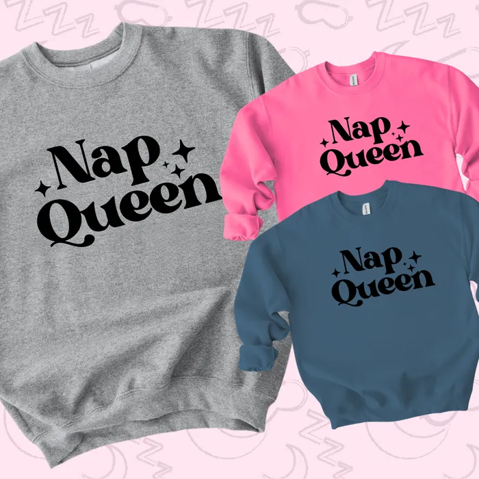 Earrings JL Franklins SALE Nap Queen Crewneck Sweater