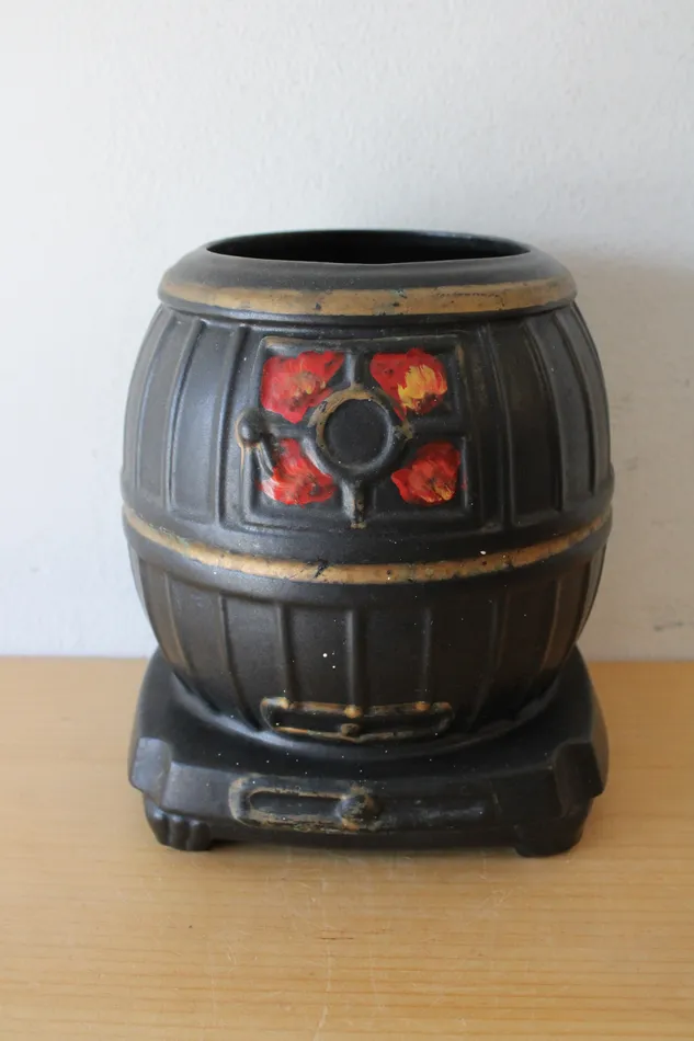 Earrings McCoy Vintage Pot Belly Stove Cookie Jar McCoy