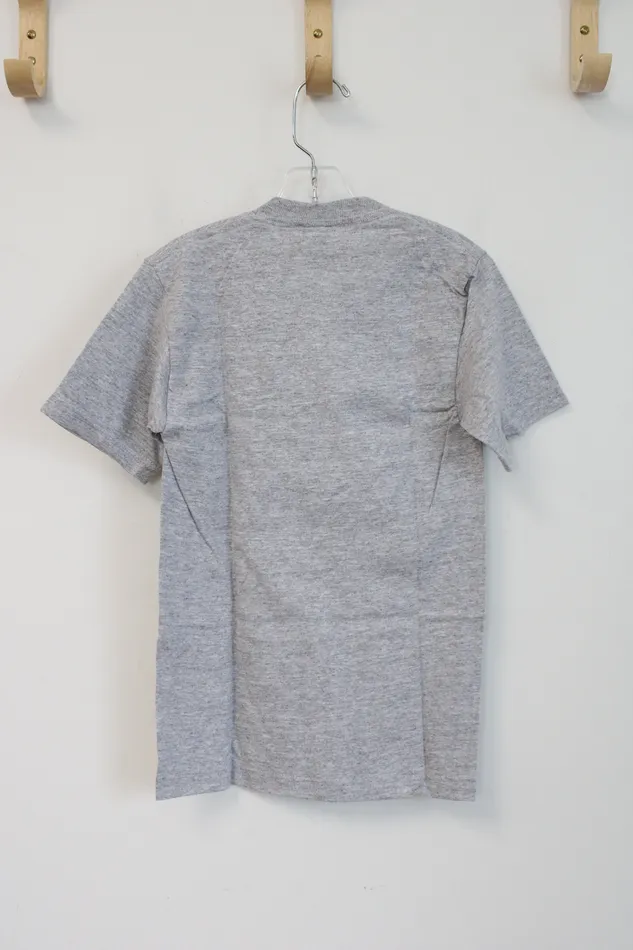 Earrings NEW Jerzees Solid Gray Shirt Youth S 8 Jerzees