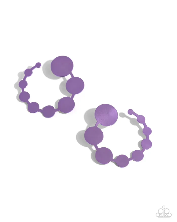 Earrings Paparazzi Accessories Have It Both PHASE Purple