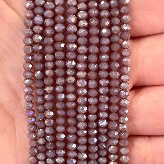 Earrings Peppy Beads Crystal faceted rondelle 3mm Beads PBC3C4
