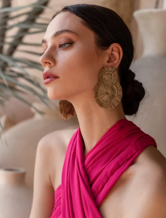 Earrings SONIA DEUS RAFIA EARRING Erika Pea