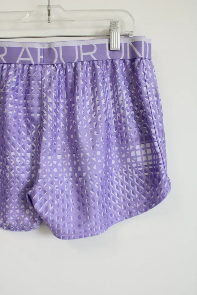 Earrings Under Armour Under Armour Purple Loose Fit Athletic Shorts Youth XL 1820