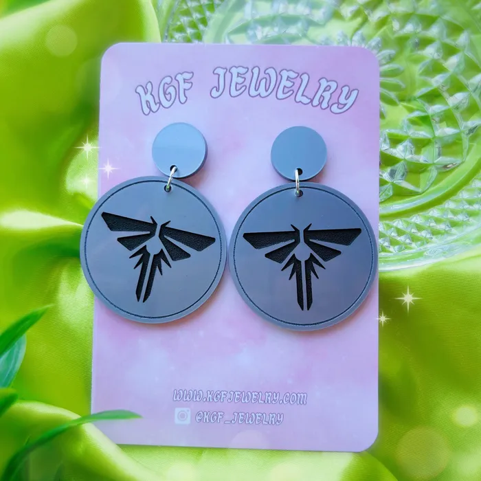 Firefly Pendant Acrylic Earrings Keychain Pin KGF Jewelry Earrings