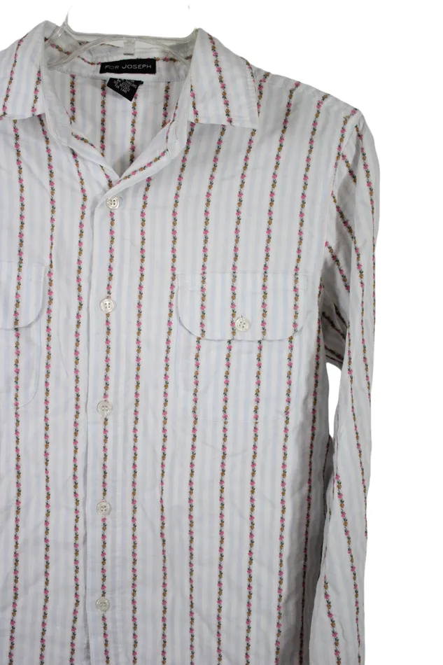 For Joseph Necklaces For Joseph Floral Striped Shirt L