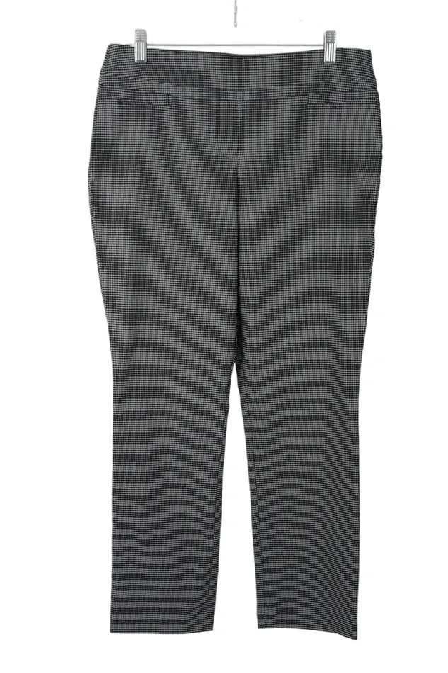 Hilary Radley Rings Hilary Radley Black Plaid Stretch Office Pant 10