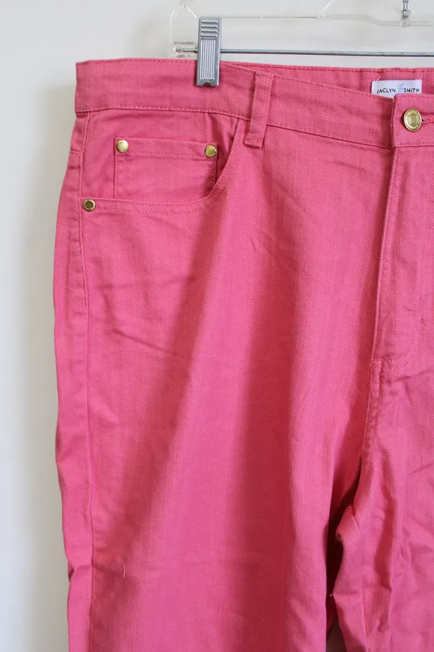 Jaclyn Smith Earrings Jaclyn Smith Pink Denim Capri 18
