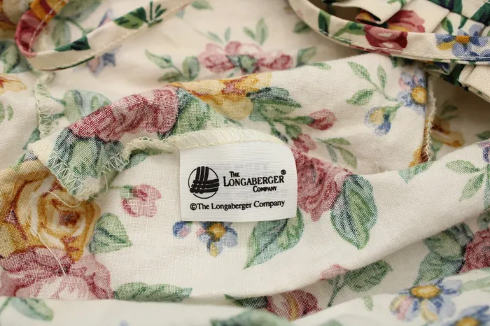 Jubilee Thrift Longaberger Floral Basket Liner Rings