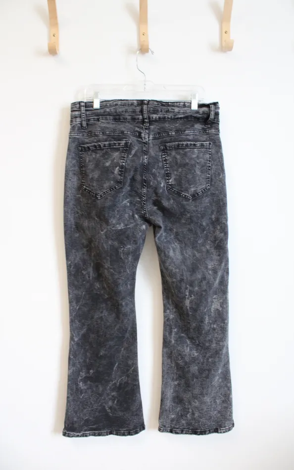 Jubilee Thrift Rings Black Flare Leg Jeans 2XL