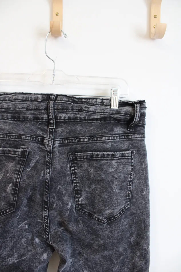 Jubilee Thrift Rings Black Flare Leg Jeans 2XL