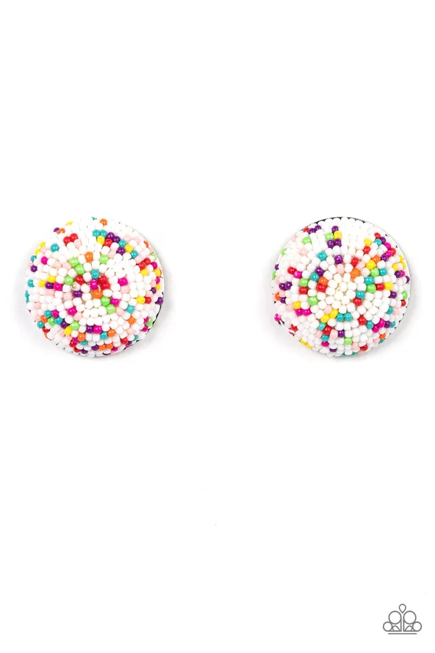 Kaleidoscope Sky White Paparazzi Accessories Rings