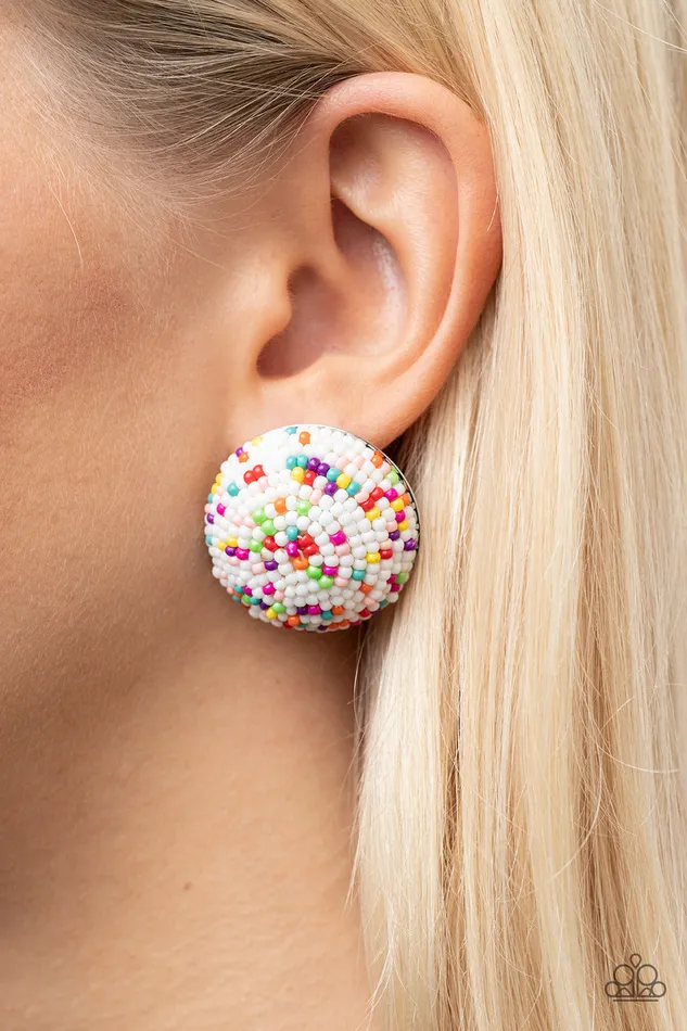 Kaleidoscope Sky White Paparazzi Accessories Rings