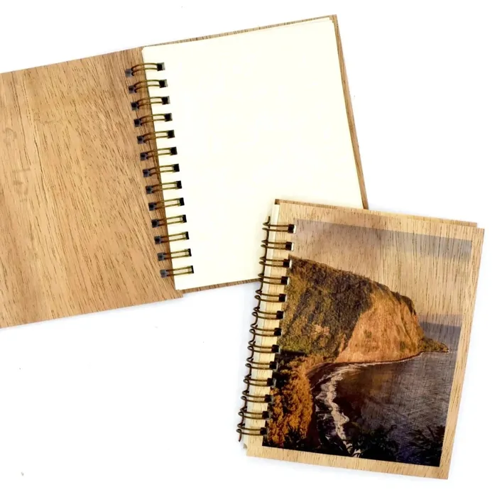 KOAKARDS Koa Kards Koa Wood Spiral Notebook 50 Pages Earrings