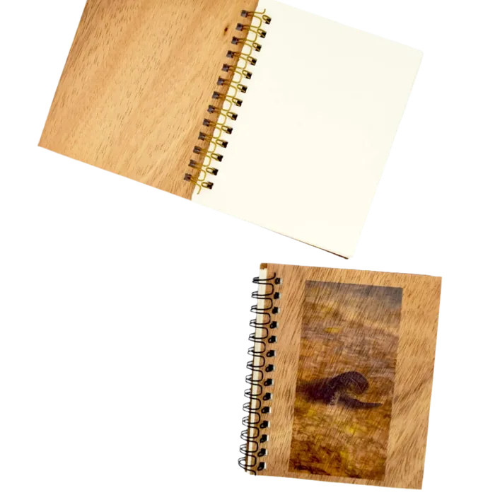 KOAKARDS Koa Kards Koa Wood Spiral Notebook 50 Pages Earrings