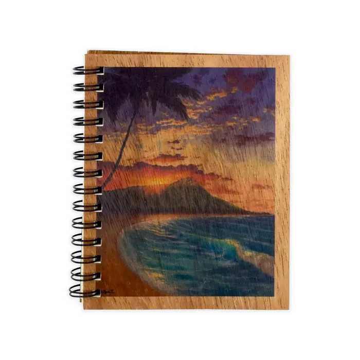 KOAKARDS Koa Kards Koa Wood Spiral Notebook 50 Pages Earrings
