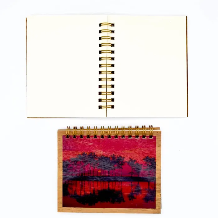 KOAKARDS Koa Kards Koa Wood Spiral Notebook 50 Pages Earrings