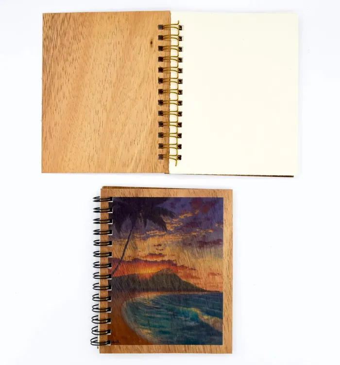 KOAKARDS Koa Kards Koa Wood Spiral Notebook 50 Pages Earrings