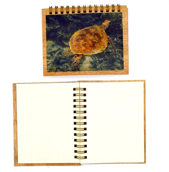 KOAKARDS Koa Kards Koa Wood Spiral Notebook 50 Pages Earrings