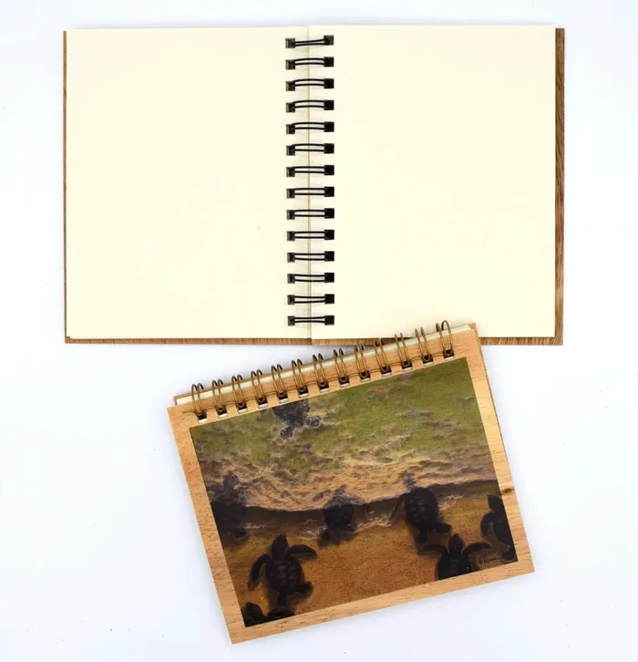 KOAKARDS Koa Kards Koa Wood Spiral Notebook 50 Pages Earrings