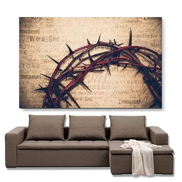 Lords Guidance Necklaces Christian Canvas Art br Crown Of Thorns