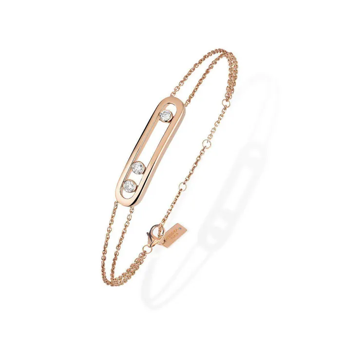 Messika Move Diamond Bracelet in Pink Gold Messika Bracelets