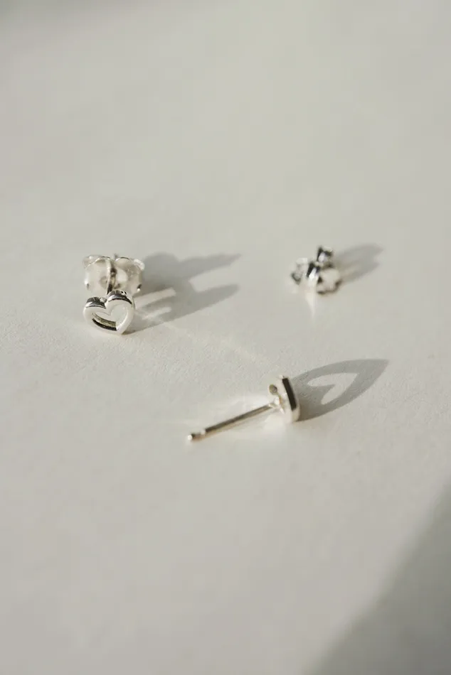 Mini Heart Studs readytoship Foe Dear Earrings