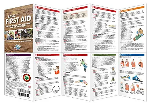 NATIONALBOOKNET First Aid Folding Pocket Guide Earrings