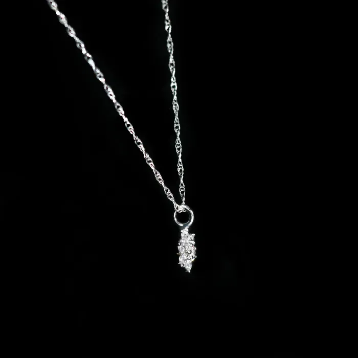 Necklaces 14K White Gold 015 CTW Diamond Necklace OTC