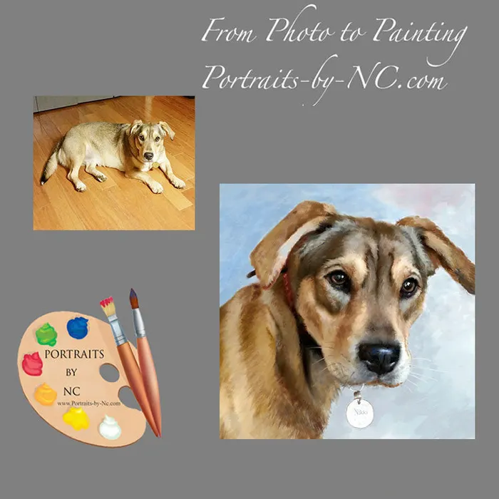 Necklaces Portraits by NC Corgi Dog Portrait Custom Painted Pet Portrait