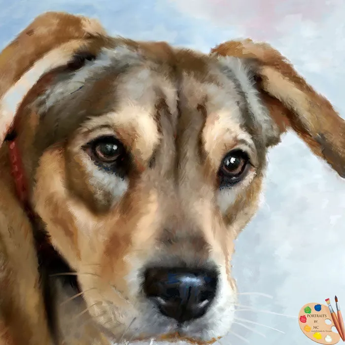 Necklaces Portraits by NC Corgi Dog Portrait Custom Painted Pet Portrait