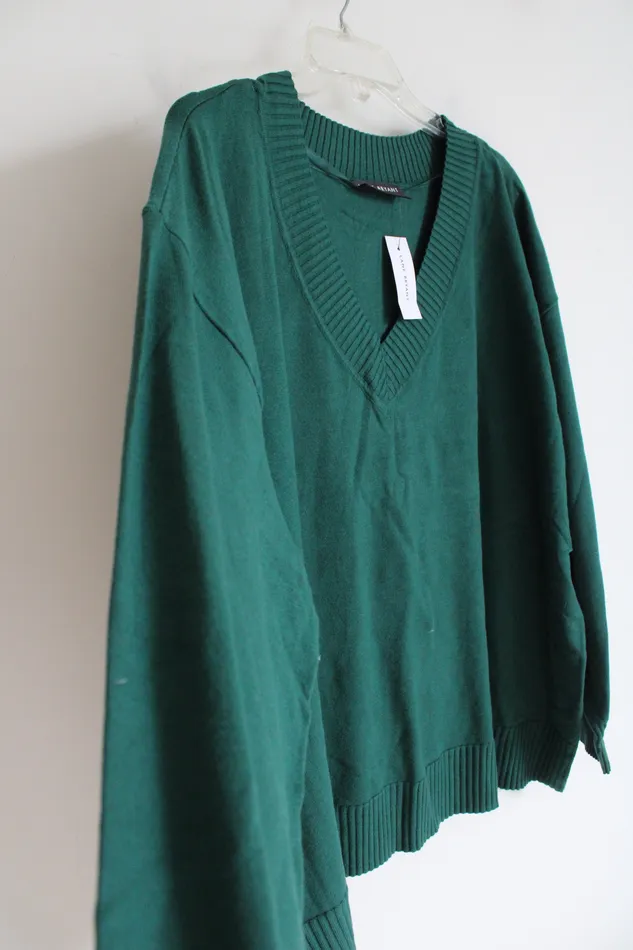 NEW Lane Bryant Evergreen VNeck Knit Sweater 2628 Lane Bryant Earrings
