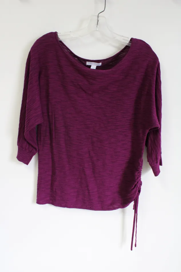 New York Company Earrings New York Company Purple Long Sleeved Top M