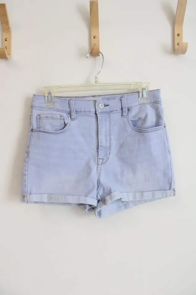 Pacsun Pacsun The Shortie Light Wash Cuffed Denim Shorts 29 10 Necklaces