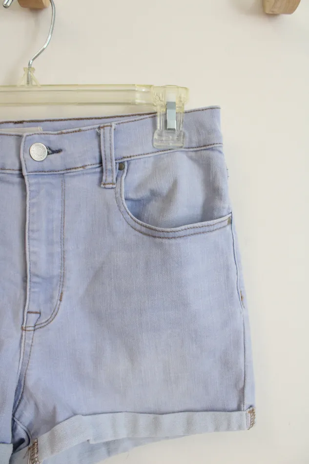 Pacsun Pacsun The Shortie Light Wash Cuffed Denim Shorts 29 10 Necklaces