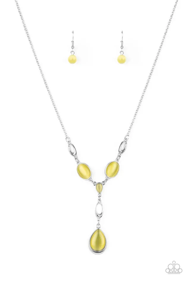 Paparazzi Accessories Earrings Ritzy Refinement Yellow